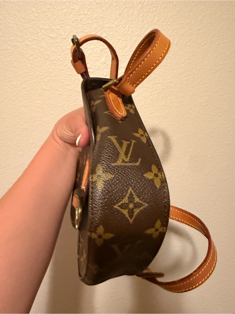 Vintage Louis Vuitton Monogram Louis Vuitton Saint Cloud Crossbody Bag PM 882VI - Picture 4 of 16